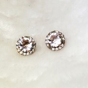 Vtg. Swarovski Crystals Stud Earrings
